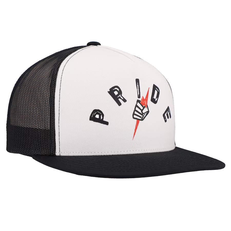 UFC Black/White Arched Pride Fighting Championships Trucker Adjustable Hat
