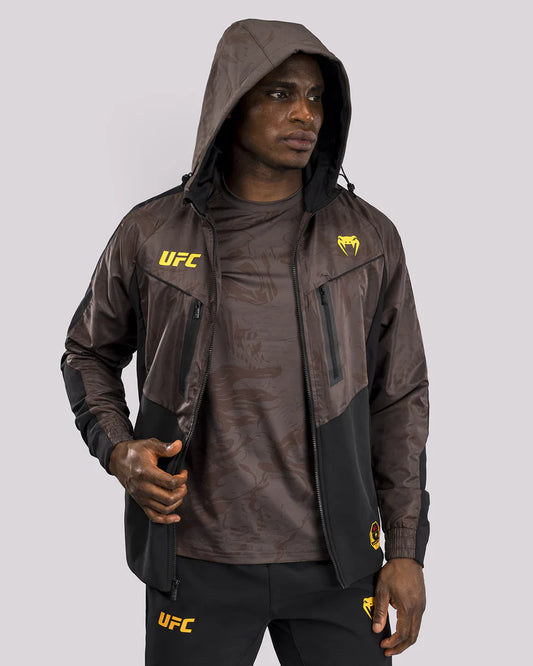 UFC Fusion by Venum Fight Week Men’s Zip Hoodie - Earthen Brown