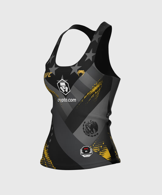 Women's UFC Unrivaled by VENUM Gry/Gold Julianna Peña Long Sports Bra