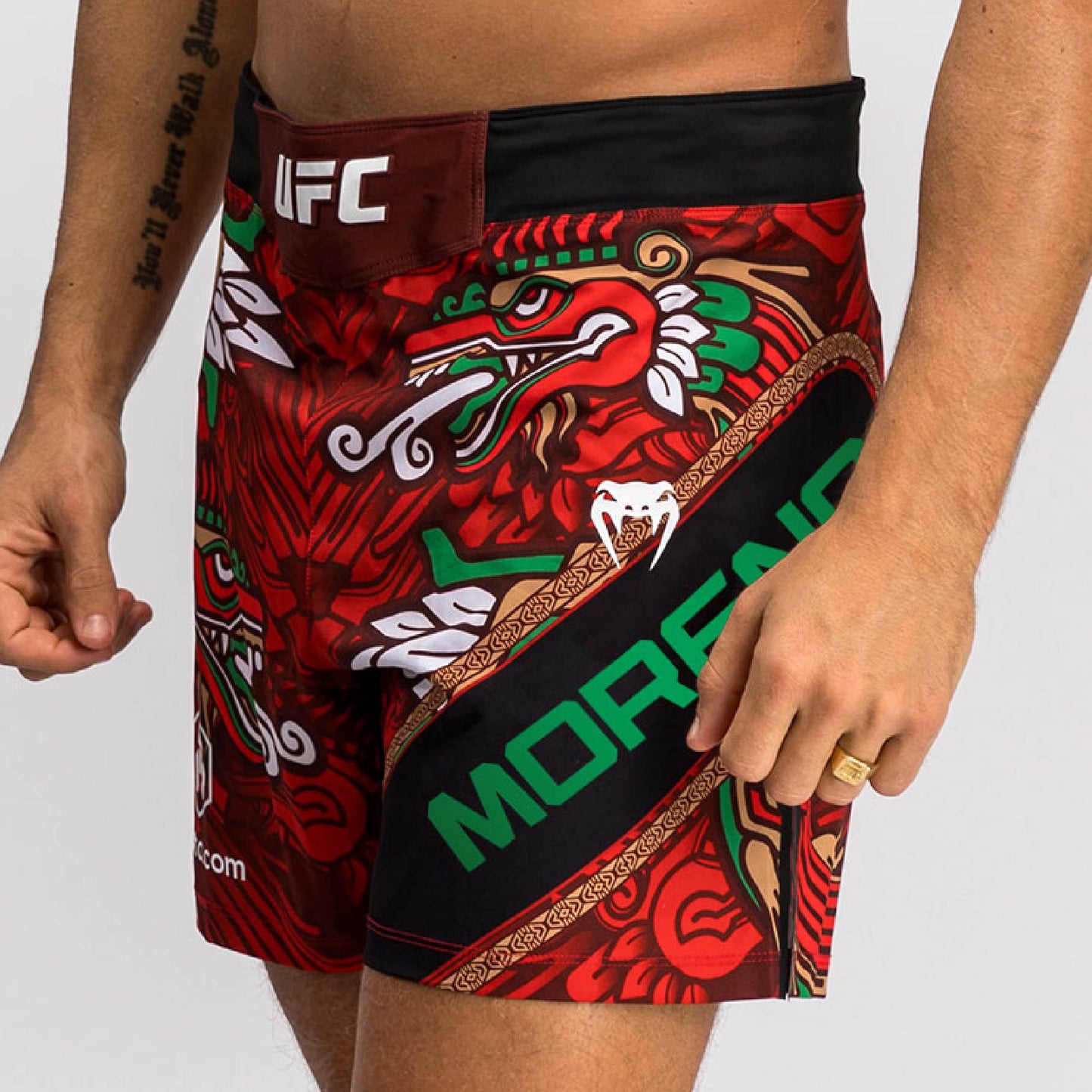 UFC Unrivaled by Venum Brandon Moreno Men’s Fight Shorts - Red