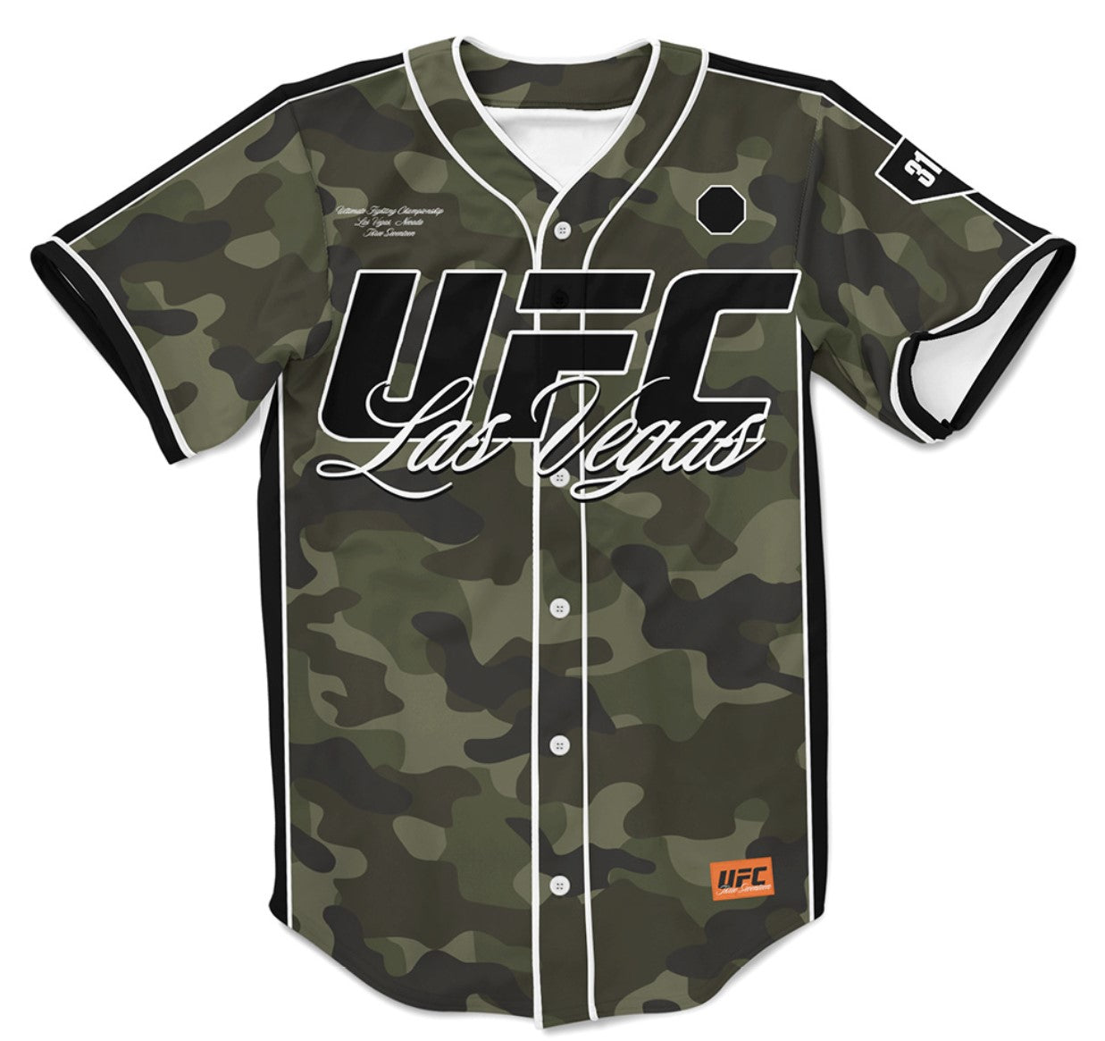 UFC Camo Baseball Jersey