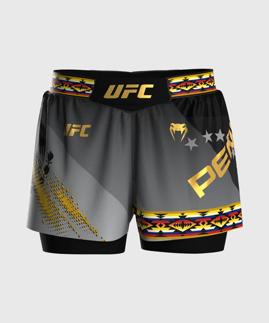 Women's UFC Unrivaled by VENUM Gry/Gold Julianna Peña Vale Tudo Shorts