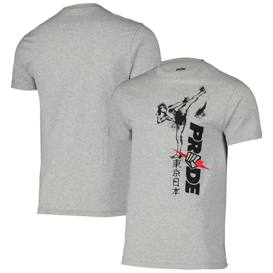 UFC Gray Pride Fighting Championships Kick T-Shirt