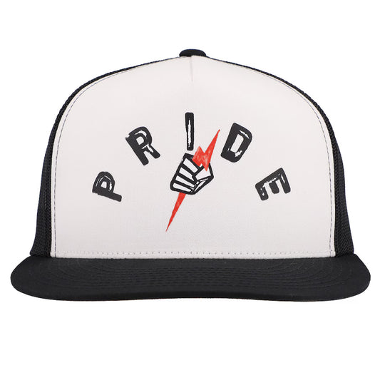 UFC Black/White Arched Pride Fighting Championships Trucker Adjustable Hat