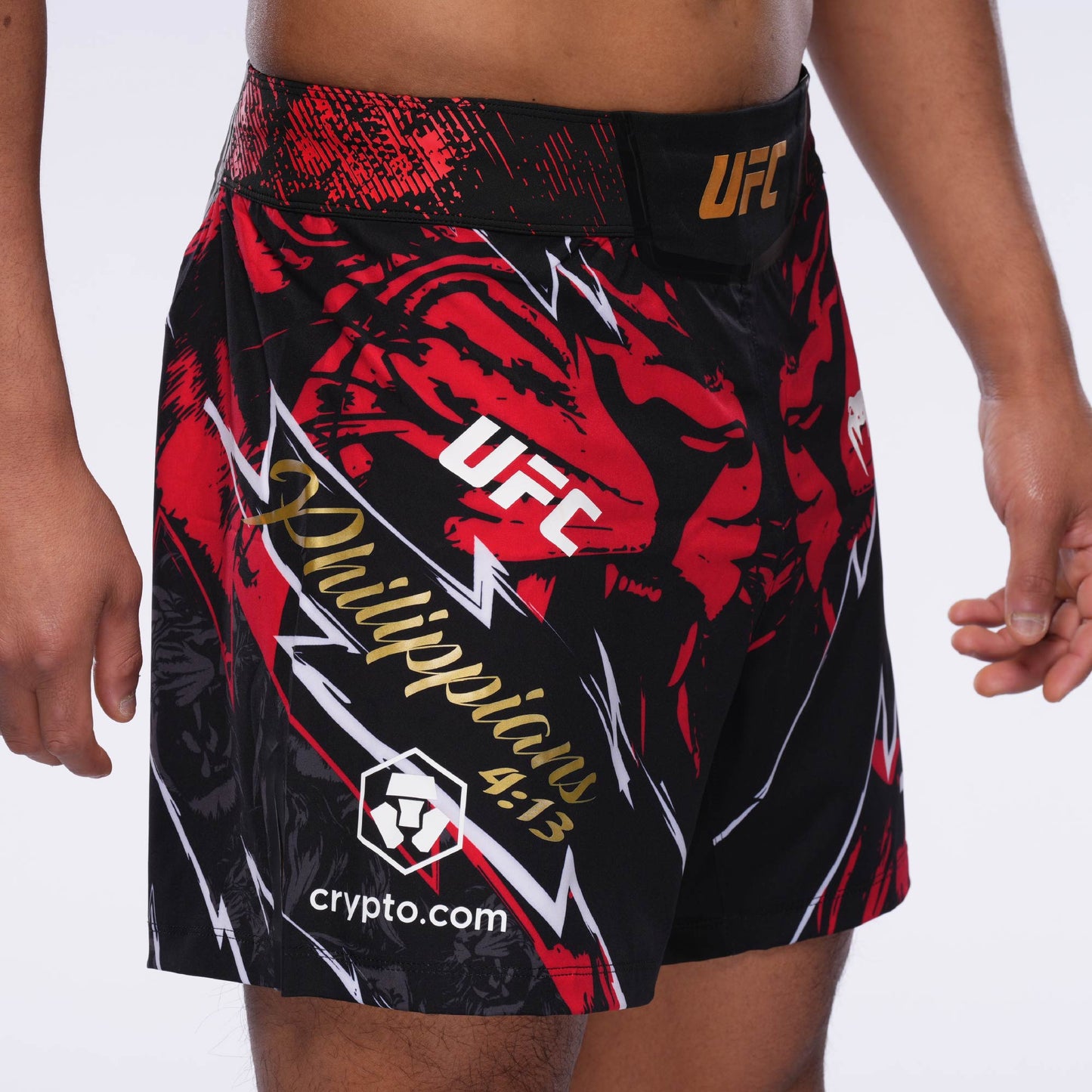 UFC Unrivaled by Venum Jon Jones Men’s Fight Short - Black/Red