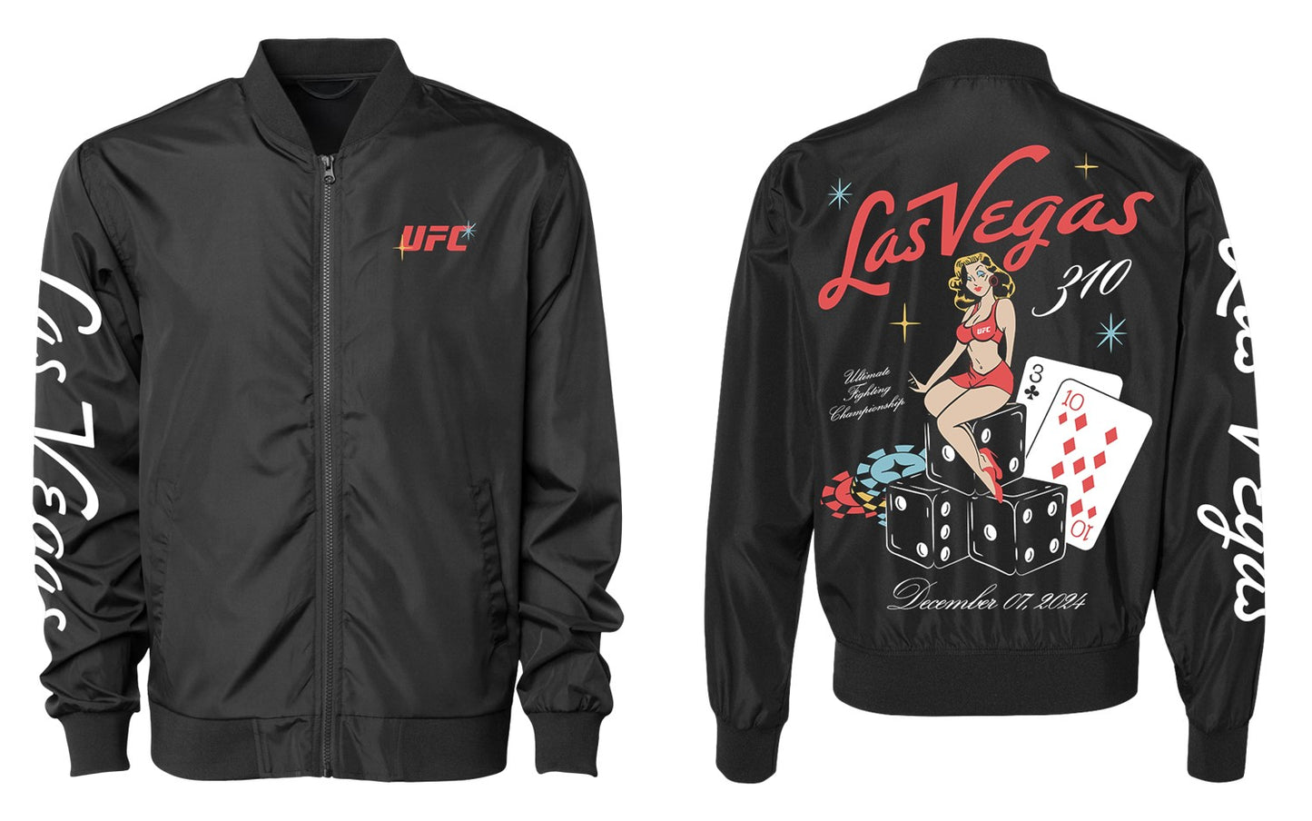 UFC 310 Light Bomber Jacket