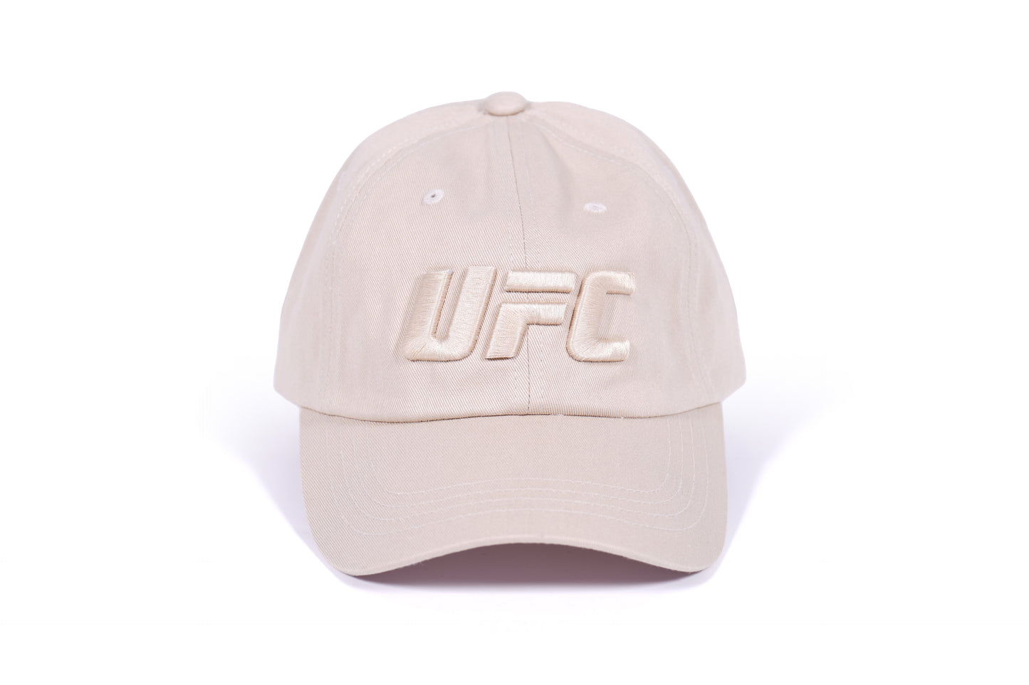 UFC Embroidered Logo Khaki Dad Hat